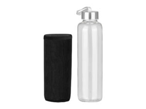 Botella De Vidrio Borosilicato Con Funda De Neopreno 580cc