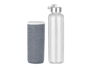 Botella De Vidrio Borosilicato Con Funda De Neopreno 580cc