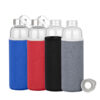 Botella de vidrio borosilicato con funda de neopreno 580cc Botella de vidrio borosilicato con funda de neopreno 580cc