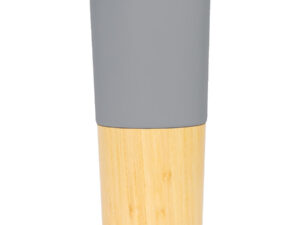 Mug metálico con bamboo Mug metálico con bamboo