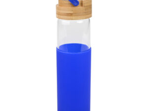 Botella de vidrio con funda de silicona Botella de vidrio con funda de silicona