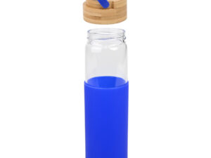 Botella de vidrio con funda de silicona Botella de vidrio con funda de silicona