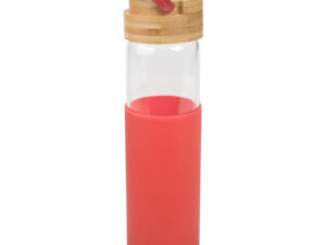 Botella de vidrio con funda de silicona Botella de vidrio con funda de silicona