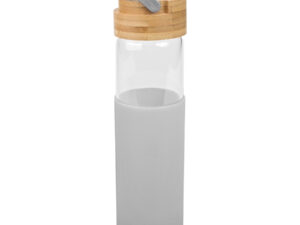 Botella de vidrio con funda de silicona Botella de vidrio con funda de silicona