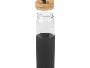 Botella de vidrio con funda de silicona Botella de vidrio con funda de silicona