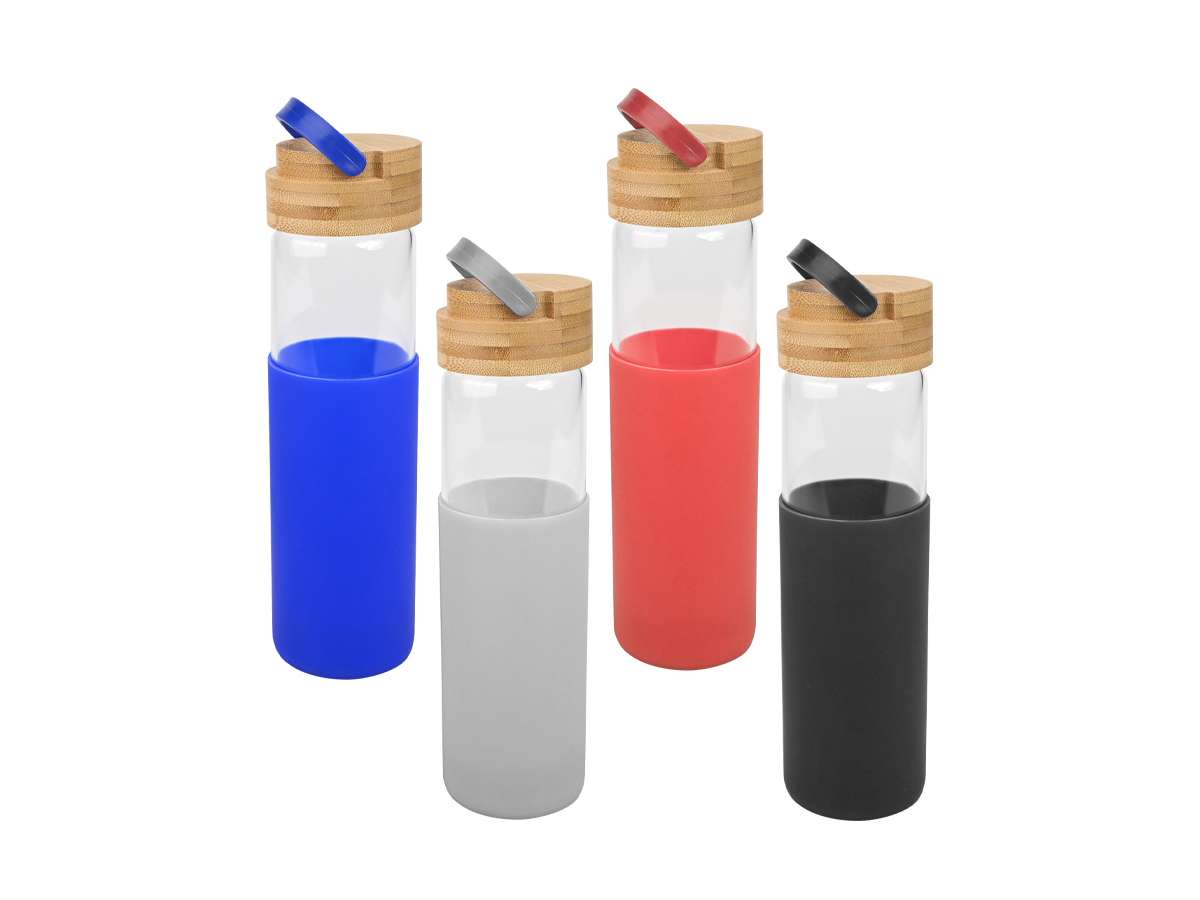 Botella De Vidrio Con Funda De Silicona Botella De Vidrio Con Funda De Silicona - Imagen 18