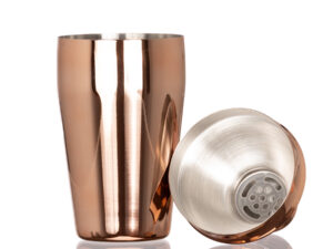 Coctelera metálica encobrizada copper 500cc