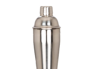 Coctelera metálica plateada silver 500cc
