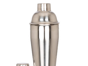 Coctelera metálica plateada silver 500cc
