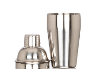 Coctelera metálica plateada silver 500cc