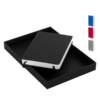 Cuaderno tapa dura eco-cuero Cuaderno roma con tapa dura de eco-cuero y 196 hojas.