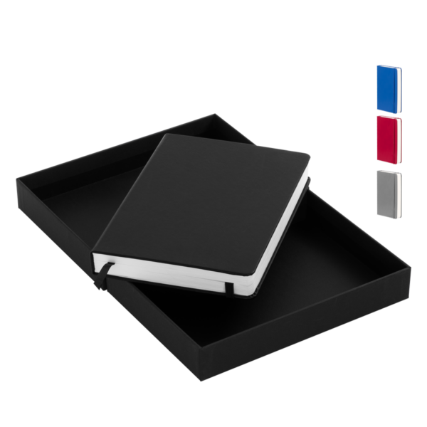 Cuaderno roma con tapa dura de eco-cuero y 196 hojas.