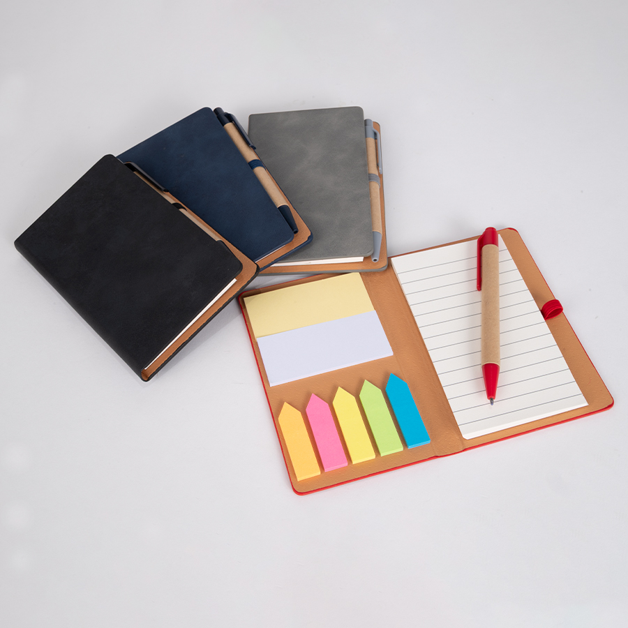 Libreta eco-cuero con Bolígrafo Libreta eco-cuero con Bolígrafo