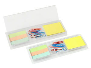 Porta post-it con clips Porta post-it con clips - vista 2