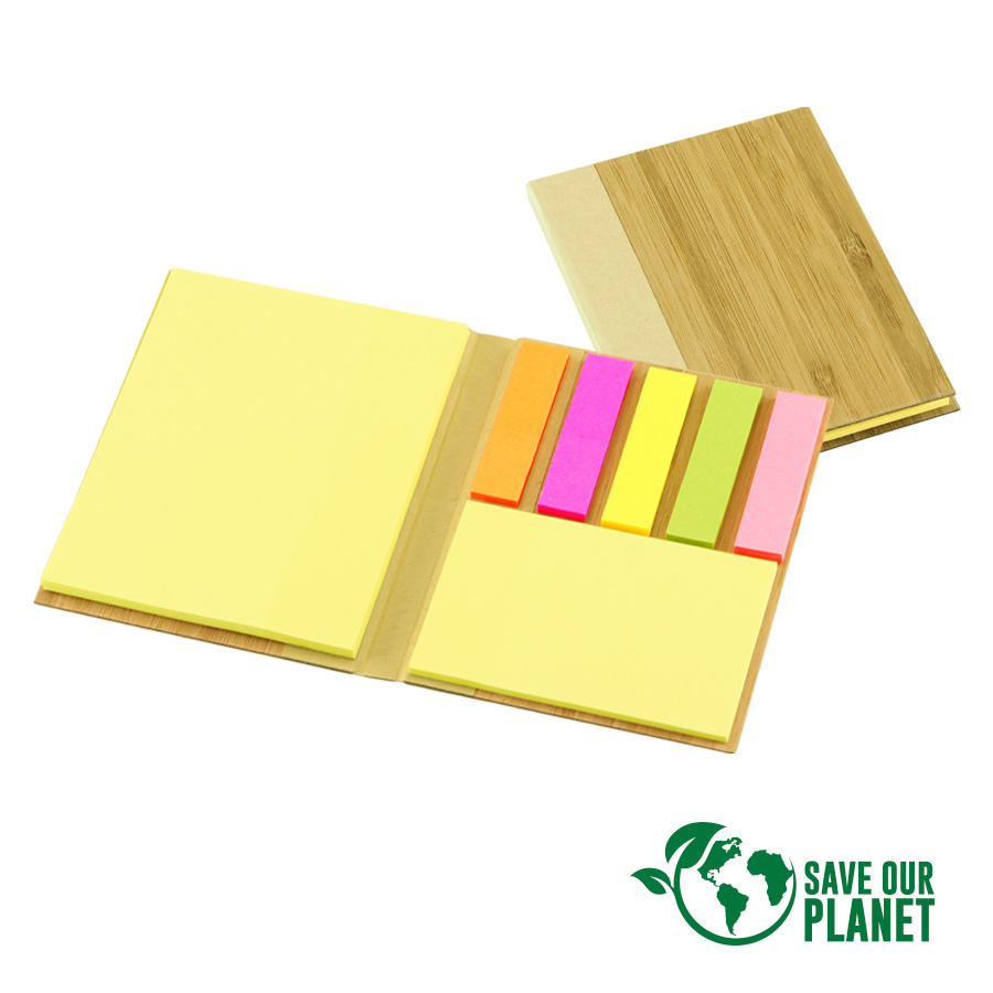 Set porta post it bamboo Set porta post it bamboo