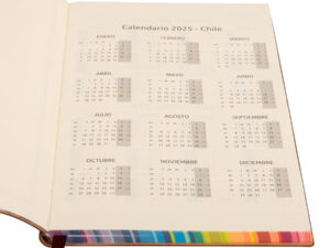 Agenda - Memo- Calendario De Eco-Cuero