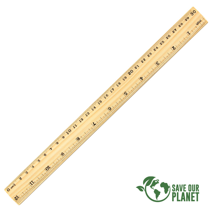 Regla de madera 30 cm Regla de madera 30 cm