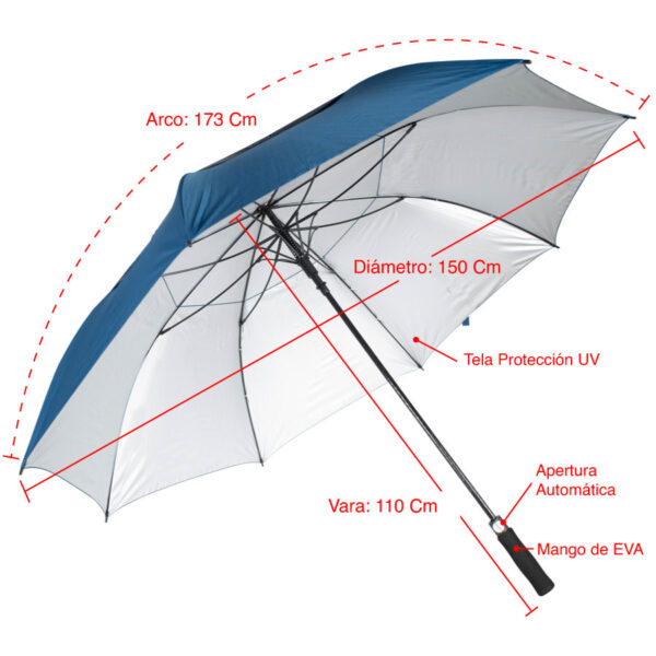 Paraguas de golf gigante Paraguas gigante de golf windproof, tela UV - vista 3