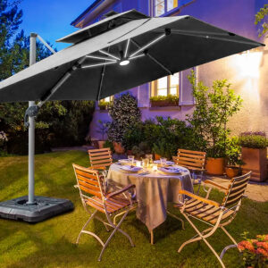 Quitasol Windproof - UV - LED de 3x3M Quitasol Windproof - UV - LED de 3x3M - vista 5