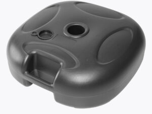 Base plástica rellenable