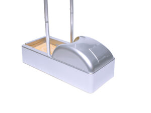 Dispensador cubre-calzado con apoyo