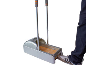 Dispensador cubre-calzado con apoyo