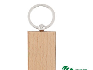Llavero rectangular de madera