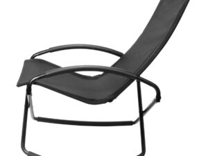 Silla Mecedora Negra Con Apoya-Brazos Silla Mecedora Negra Con Apoya-Brazos