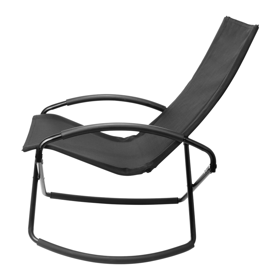 Silla Mecedora Negra Con Apoya-Brazos Silla Mecedora Negra Con Apoya-Brazos - Imagen 3