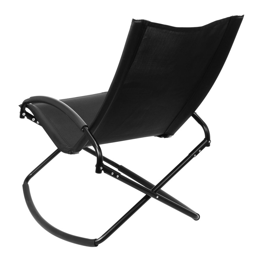 Silla Mecedora Negra Con Apoya-Brazos Silla Mecedora Negra Con Apoya-Brazos - Imagen 4