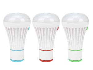 Lámpara colgante tipo ampolleta de 1w con 6 led