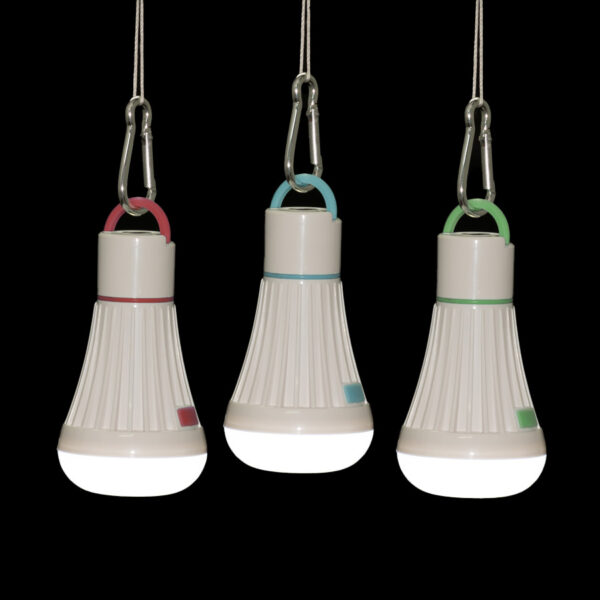 Lámpara colgante tipo ampolleta de 1w con 6 LED