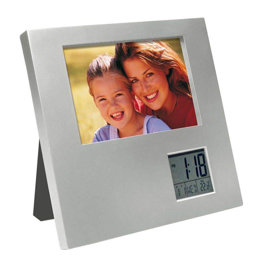 Porta retrato con reloj digital Porta retrato con reloj digital - Imagen 2