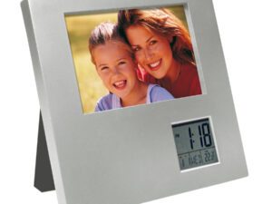 Porta-retrato con reloj digital