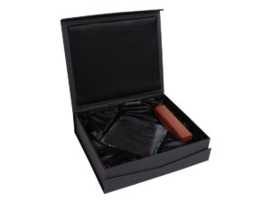 Trofeo Galvano de Madera y Cristal "Fischer"