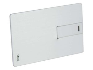 Usb pendrive 16gb credit card plateado