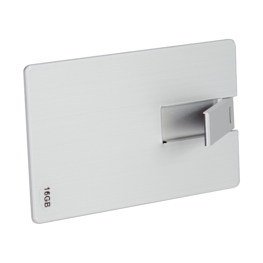 Usb pendrive 16gb credit card plateado. Usb pendrive 16gb credit card plateado. - vista 3