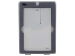 Usb pendrive 16gb credit card plateado