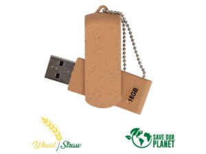 Pendrive 16gb de caña de trigo