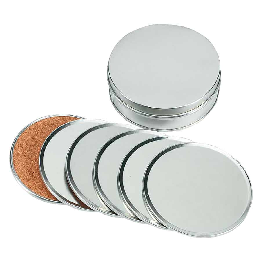 Set posavasos de aluminio Set posavasos de aluminio
