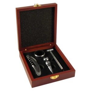 Caja set accesorios vino