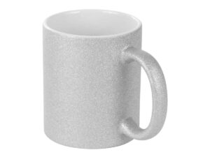 Tazón glitter plateado sublimación