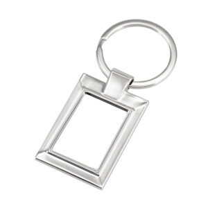 Llavero metálico rectangular