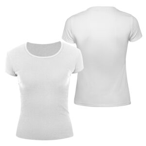 Polera manga corta algodón mujer