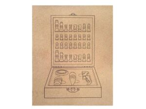 Set de vino con juego de ajedrez chessy