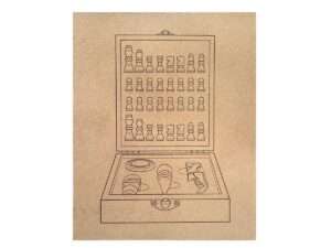 Set de vinos con juego de ajedrez