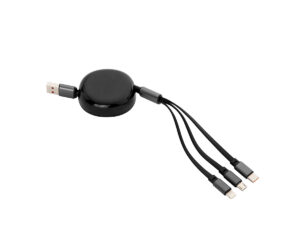 Cable retráctil de carga jack