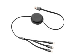 Cable retráctil de carga jack