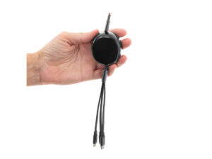 Cable retráctil de carga jack