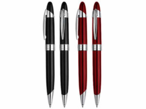 Bolígrafo metálico black pearl